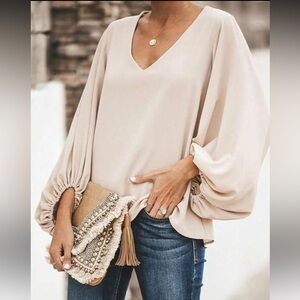 Elegant Cream Women's Top